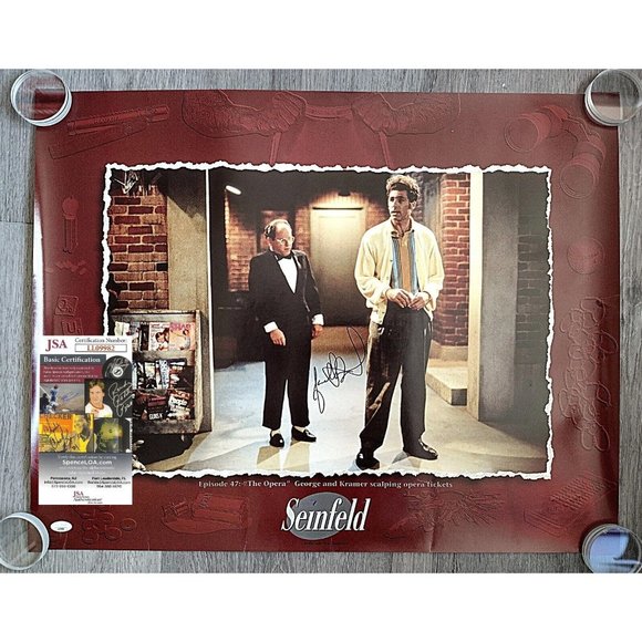 Jason Alexander Signed Seinfeld Ep 47 The Opera 22x28 Poster JSA Proof Autograph - Picture 1 of 11